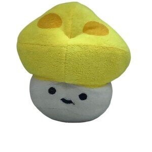Happy Sunshroom Yellow Mushroom Plush Stuffed Toy 5" Suction Cup to Hang